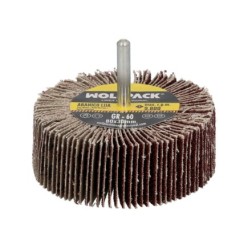 Abanico Lija Grano 60 Medida Ø 80 x 30 mm, Disco Abrasivo Laminas, Ruedas Mil Hojas, Ruedas Abrasivas,Lijado,Desbaste,Pulir