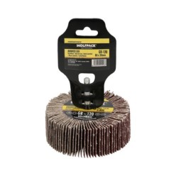 Abanico Lija Grano 120 Medida Ø 80 x 30 mm, Disco Abrasivo Laminas, Ruedas Mil Hojas, Ruedas Abrasivas,Lijado,Desbaste,Pulir