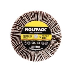 Abanico Lija Grano 40 Medida Ø 80 x 40 mm, Disco Abrasivo Laminas, Ruedas Mil Hojas, Ruedas Abrasivas,Lijado,Desbaste,Pulir