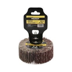 Abanico Lija Grano 40 Medida Ø 80 x 40 mm, Disco Abrasivo Laminas, Ruedas Mil Hojas, Ruedas Abrasivas,Lijado,Desbaste,Pulir