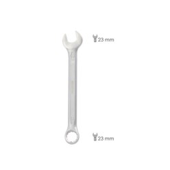 Llave Combinada Plus 23x23 Acero Cromo Vanadio DIN 3113, Llave Doble Boca, Llave Fija, Llave Estrella