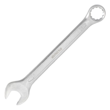 Llave Combinada Plus 25x25 Acero Cromo Vanadio DIN 3113, Llave Doble Boca, Llave Fija, Llave Estrella