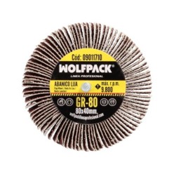 Abanico Lija Grano 80 Medida Ø 80 x 40 mm, Disco Abrasivo Laminas, Ruedas Mil Hojas, Ruedas Abrasivas,Lijado,Desbaste,Pulir