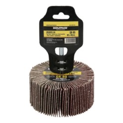 Abanico Lija Grano 80 Medida Ø 80 x 40 mm, Disco Abrasivo Laminas, Ruedas Mil Hojas, Ruedas Abrasivas,Lijado,Desbaste,Pulir