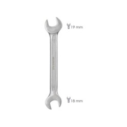 Llave Fija Plus Acero Cromo Vanadio 18x19 DIN 3110, Llave Fija, Llave Fija Doble