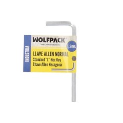 Llave Allen Standar Acero Cromo Vanadio Profesional 1,5 mm, Llave Hexagonal, Llave Allen Taller Mecanica, Llave Allen Bricolaje