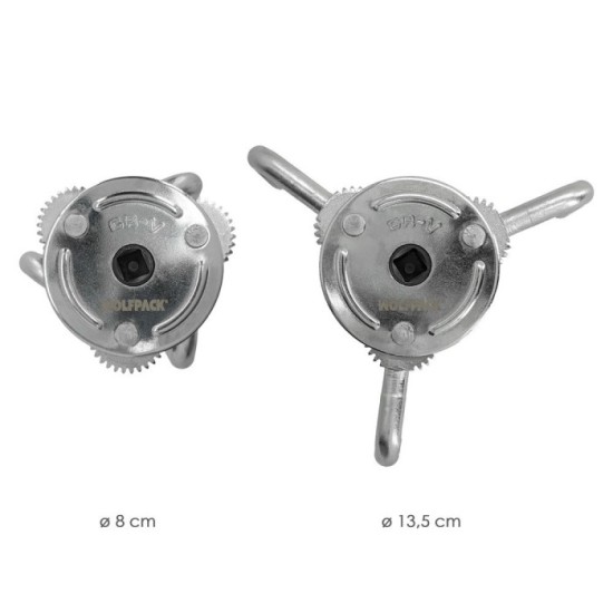 Llave Filtro Aceite Araña Universal Ø 8 A Ø 13,5 cm, llave Filtro 3 Garras, Llave Filtro Universal, Llave Filtro Coche / Moto al