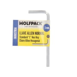 Llave Allen Standar Acero Cromo Vanadio Profesional 3,0 mm, Llave Hexagonal, Llave Allen Taller Mecanica, Llave Allen Bricolaje