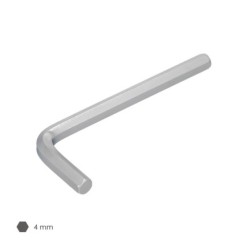 Llave Allen Standar Acero Cromo Vanadio Profesional 4,0 mm, Llave Hexagonal, Llave Allen Taller Mecanica, Llave Allen Bricolaje