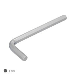 Llave Allen Standar Acero Cromo Vanadio Profesional 6,0 mm, Llave Hexagonal, Llave Allen Taller Mecanica, Llave Allen Bricolaje