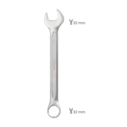 Llave Combinada Plus 32x32 Acero Cromo Vanadio DIN 3113, Llave Doble Boca, Llave Fija, Llave Estrella