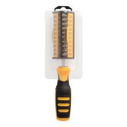 Juego De Puntas con Destornillador  1/4" 35 Piezas, Acero Cromo Vanadio, Kit Destorpuntas, Puntas Destornillador,