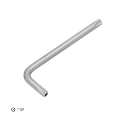 Llave Torx Inviolable Standar Acero Cromo Vanadio Profesional T09 mm, Llave Estrella, Llave Allen Estrella