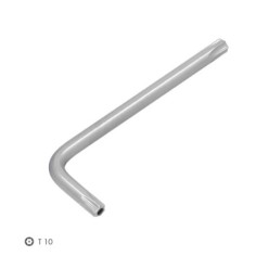 Llave Torx Inviolable Standar Acero Cromo Vanadio Profesional T10 mm, Llave Estrella, Llave Allen Estrella