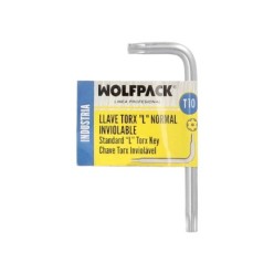 Llave Torx Inviolable Standar Acero Cromo Vanadio Profesional T10 mm, Llave Estrella, Llave Allen Estrella