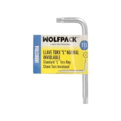 Llave Torx Inviolable Standar Acero Cromo Vanadio Profesional T15 mm, Llave Estrella, Llave Allen Estrella