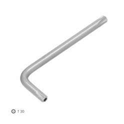 Llave Torx Inviolable Standar Acero Cromo Vanadio Profesional T20 mm, Llave Estrella, Llave Allen Estrella
