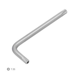 Llave Torx Inviolable Standar Acero Cromo Vanadio Profesional T25 mm, Llave Estrella, Llave Allen Estrella
