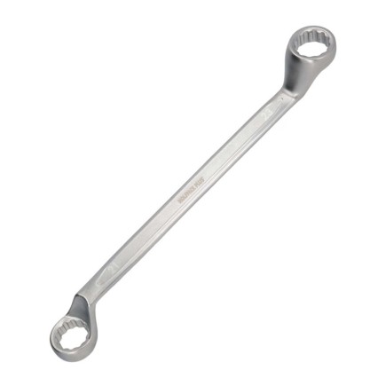 Llave Estrella Acodada Plus Acero Cromo Vanadio 21x23 DIN 838, Llave Doble Boca Acodada, Llave Fija Estrella Acodada