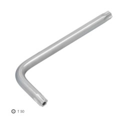 Llave Torx Inviolable Standar Acero Cromo Vanadio Profesional T50 mm, Llave Estrella, Llave Allen Estrella