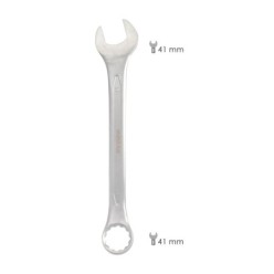 Llave Combinada Plus 41x41 Acero Cromo Vanadio DIN 3113, Llave Doble Boca, Llave Fija, Llave Estrella
