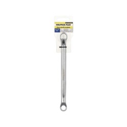 Llave Estrella Acodada Plus Acero Cromo Vanadio 12x13 DIN 838, Llave Doble Boca Acodada, Llave Fija Estrella Acodada
