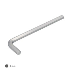 Llave Allen Larga Acero Cromo Vanadio Profesional 4,0 mm, Llave Hexagonal, Llave Allen Taller Mecanica, Llave Allen Bricolaje