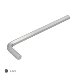 Llave Allen Larga Acero Cromo Vanadio Profesional 5,0 mm, Llave Hexagonal, Llave Allen Taller Mecanica, Llave Allen Bricolaje