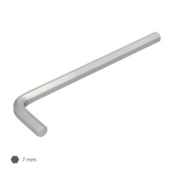 Llave Allen Larga Acero Cromo Vanadio Profesional 7,0 mm, Llave Hexagonal, Llave Allen Taller Mecanica, Llave Allen Bricolaje
