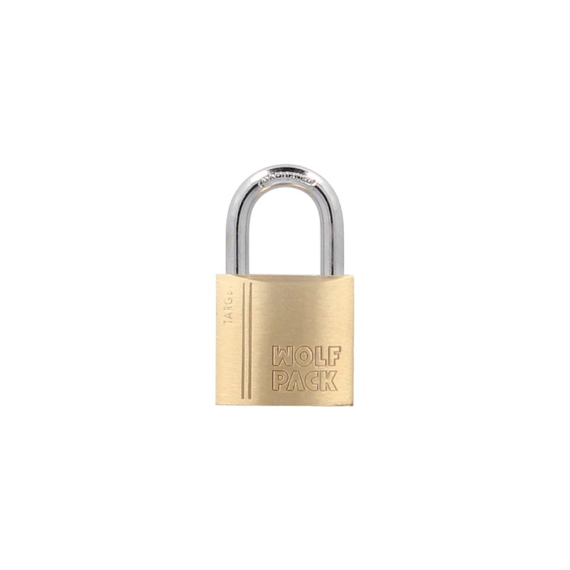 Candado Laton Arco Normal 20 mm, Serie Target, Arco Endurecido, Candado Maletas, Candado Taquillas, Candado Puertas