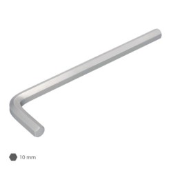 Llave Allen Larga Acero Cromo Vanadio Profesional 10,0 mm, Llave Hexagonal, Llave Allen Taller Mecanica, Llave Allen Bricolaje
