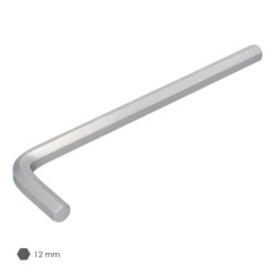 Llave Allen Larga Acero Cromo Vanadio Profesional 12,0 mm, Llave Hexagonal, Llave Allen Taller Mecanica, Llave Allen Bricolaje
