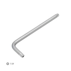 Llave Torx Inviolable Larga Acero Cromo Vanadio Profesional T09 mm, Llave Estrella, Llave Allen Estrella