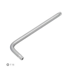 Llave Torx Inviolable Larga Acero Cromo Vanadio Profesional T15 mm, Llave Estrella, Llave Allen Estrella