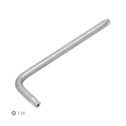 Llave Torx Inviolable Larga Acero Cromo Vanadio Profesional T25 mm, Llave Estrella, Llave Allen Estrella