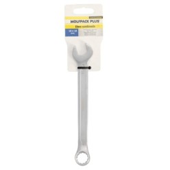 Llave Combinada Plus 18x18 Acero Cromo Vanadio DIN 3113, Llave Doble Boca, Llave Fija, Llave Estrella