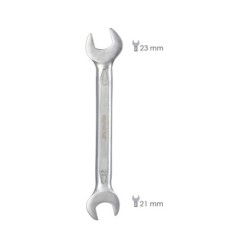 Llave Fija Plus Acero Cromo Vanadio 21x23 DIN 3110, Llave Fija, Llave Fija Doble