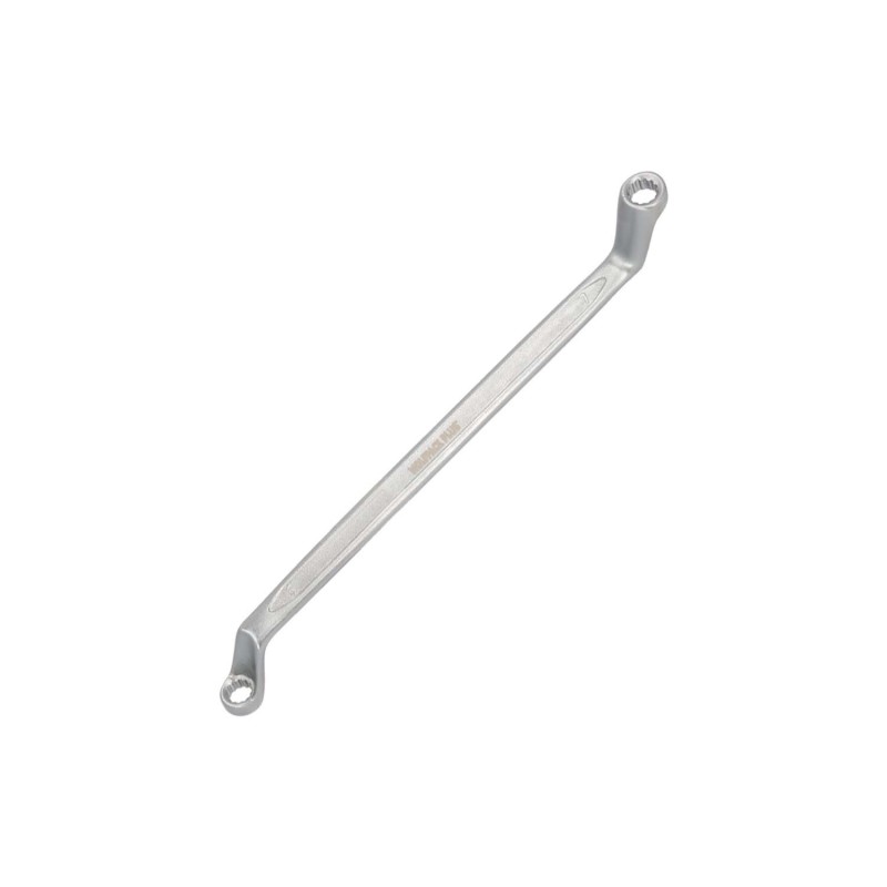Llave Estrella Acodada Plus Acero Cromo Vanadio 6x7 DIN 838, Llave Doble Boca Acodada, Llave Fija Estrella Acodada