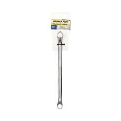 Llave Estrella Acodada Plus Acero Cromo Vanadio 10x11 DIN 838, Llave Doble Boca Acodada, Llave Fija Estrella Acodada
