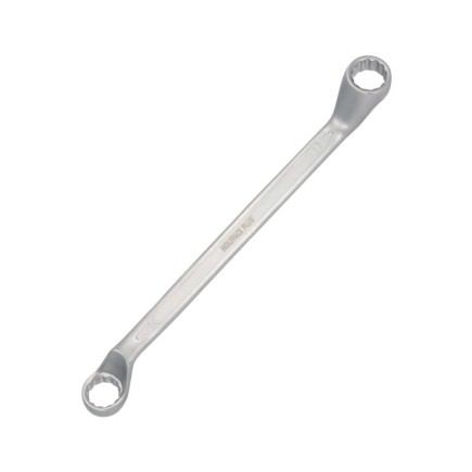 Llave Estrella Acodada Plus Acero Cromo Vanadio 16x17 DIN 838, Llave Doble Boca Acodada, Llave Fija Estrella Acodada