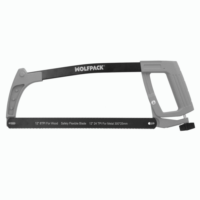 Arco Sierra Aluminio Con Empuñadura Doble Profesional, Con Hoja Acero HSS, Sierra de Arco Profesional, Sierra Metal Profesional,
