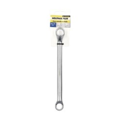 Llave Estrella Acodada Plus Acero Cromo Vanadio 18x19 DIN 838, Llave Doble Boca Acodada, Llave Fija Estrella Acodada