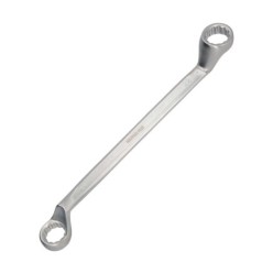 Llave Estrella Acodada Plus Acero Cromo Vanadio 20x22 DIN 838, Llave Doble Boca Acodada, Llave Fija Estrella Acodada
