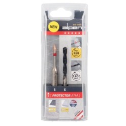 Broca Alpen Materiales Porcelanicos Muy Duros Ø 6 mm, Kit 2 brocas, Sin Refrigeración,