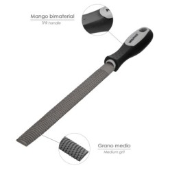 Escofina Con Mango Ebanista Entrefina  6"