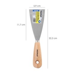 Espatula Mango Madera Hoja Acero 60 mm, Espatula Yeso, Espatula Pintor, Espatula Masillas, Espatula Pladur, etc,