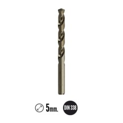 Broca Cobalto Wolfpack Hss Cilindrica  5,00 mm,