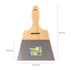 Espatula Techos Mango Madera Hoja Acero 90 x 160 mm, Espatula Yeso, Espatula Pintor, Espatula Masillas, Espatula Pladur, etc,