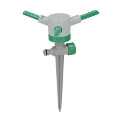 Aspersor Plástico 3 Brazos Con Pincho Con Regulador de Presión,