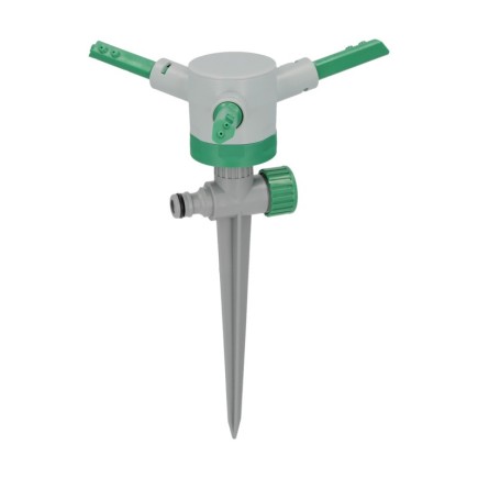 Aspersor Plástico 3 Brazos Con Pincho Con Regulador de Presión,